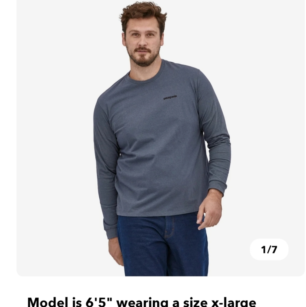 Patagonia mens long sleeve tee - Picture 2 of 5